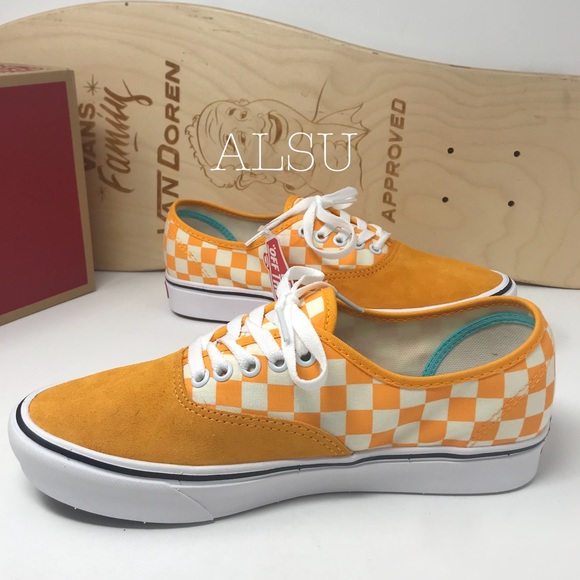 VANS Comfycush Authentic Checker Zinnia Yellow W - Picture 3 of 8